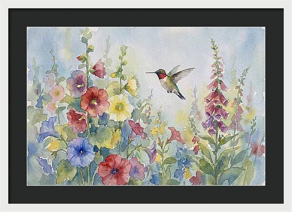 Hummingbird In Bloom