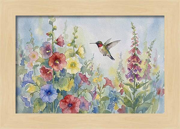 Hummingbird In Bloom