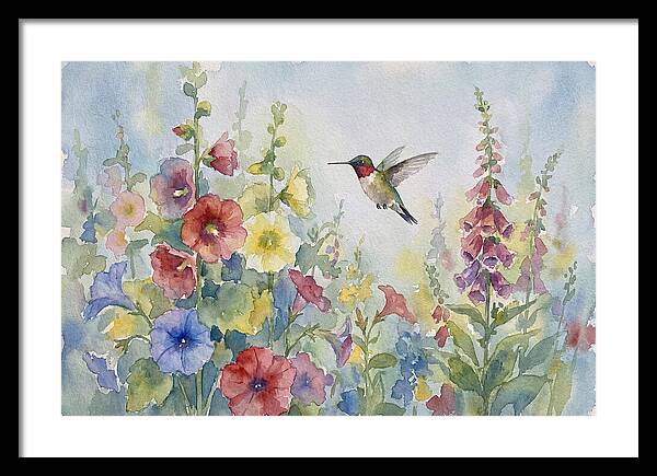 Hummingbird In Bloom