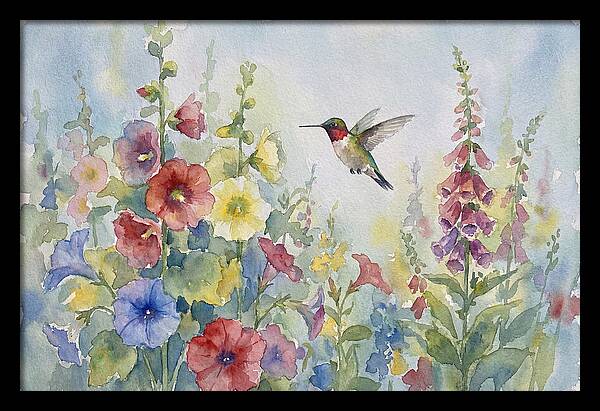 Hummingbird In Bloom