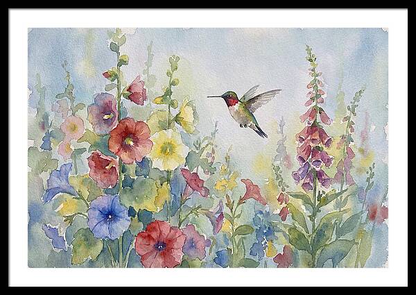 Hummingbird In Bloom