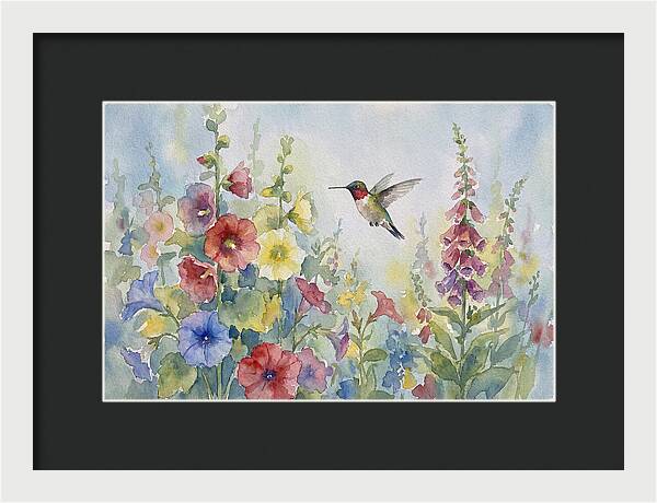 Hummingbird In Bloom