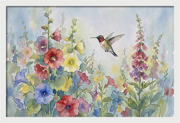 Hummingbird In Bloom