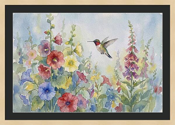 Hummingbird In Bloom