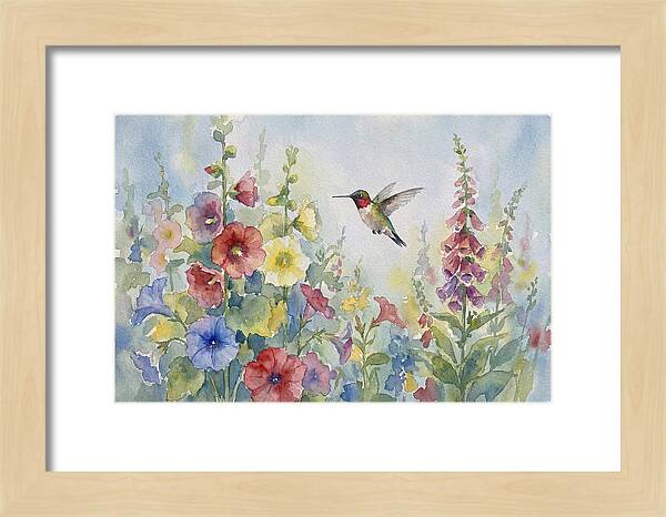 Hummingbird In Bloom