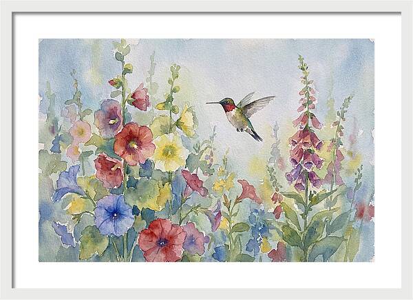 Hummingbird In Bloom