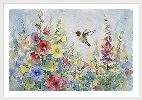 Hummingbird In Bloom