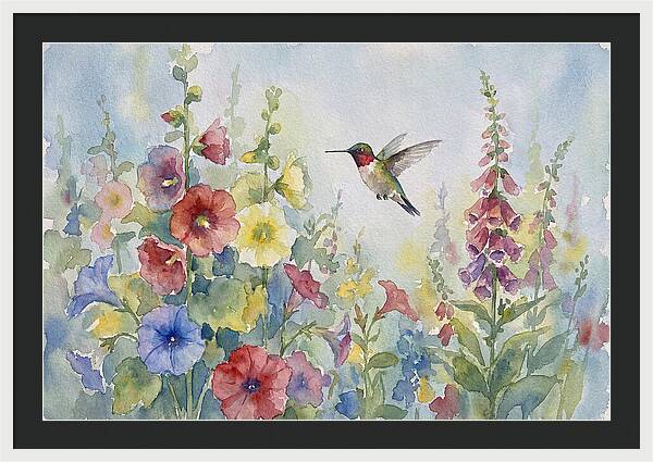 Hummingbird In Bloom