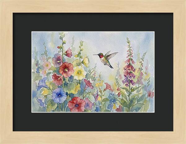 Hummingbird In Bloom