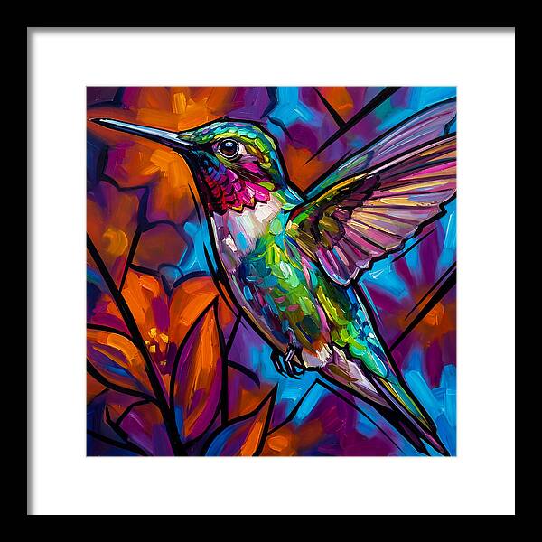 Hummingbird In Vibrant Bloom
