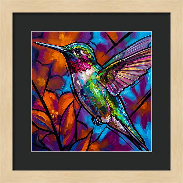 Hummingbird In Vibrant Bloom