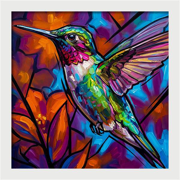 Hummingbird In Vibrant Bloom