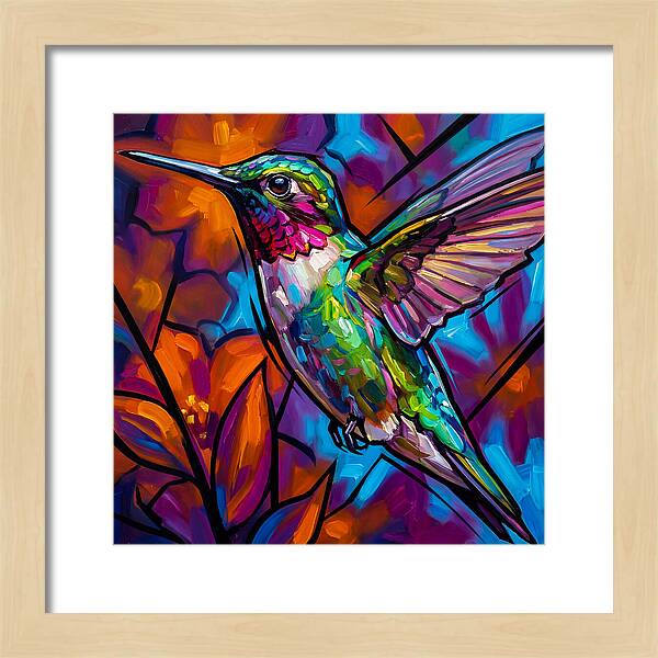 Hummingbird In Vibrant Bloom