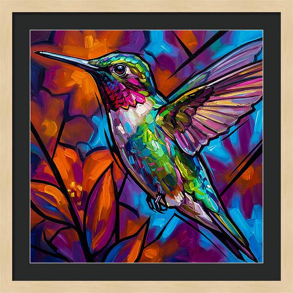 Hummingbird In Vibrant Bloom