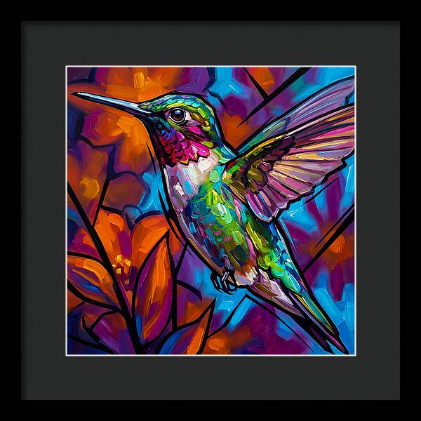 Hummingbird In Vibrant Bloom
