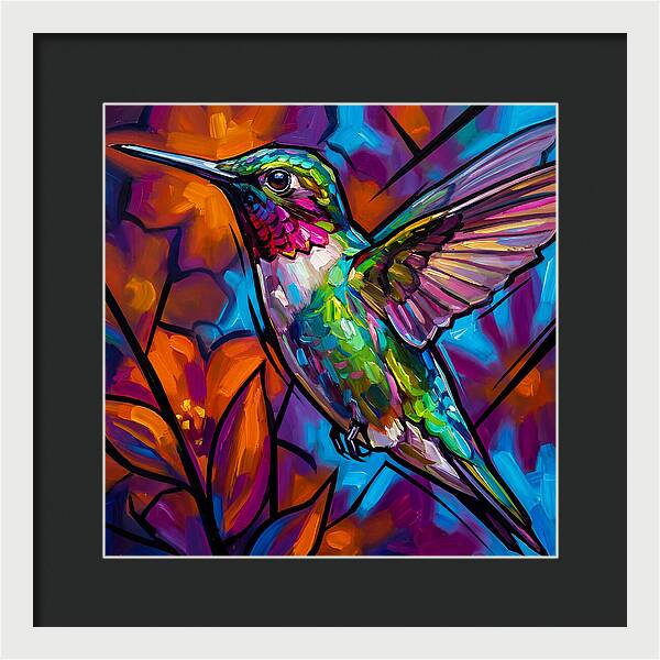 Hummingbird In Vibrant Bloom