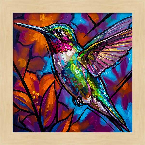 Hummingbird In Vibrant Bloom