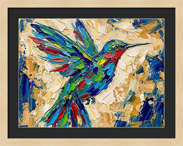 Hummingbird In Vibrant Colors
