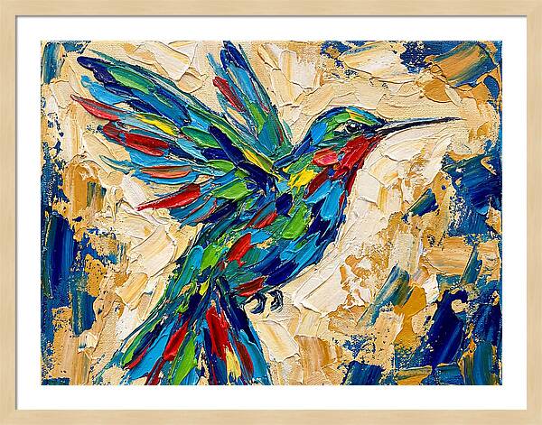 Hummingbird In Vibrant Colors