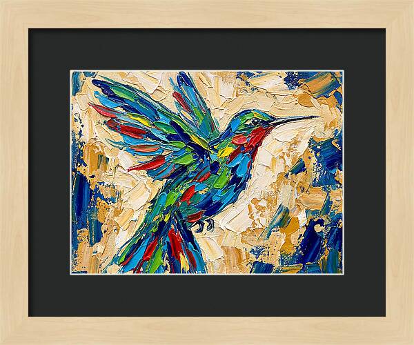 Hummingbird In Vibrant Colors