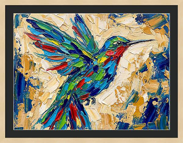 Hummingbird In Vibrant Colors
