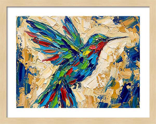 Hummingbird In Vibrant Colors