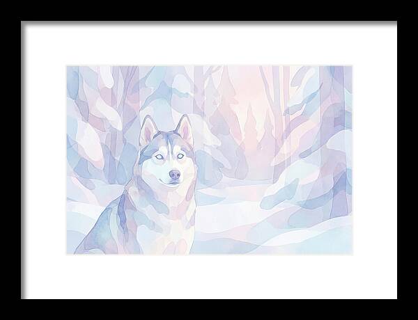 Husky In A Winter Wonderland
