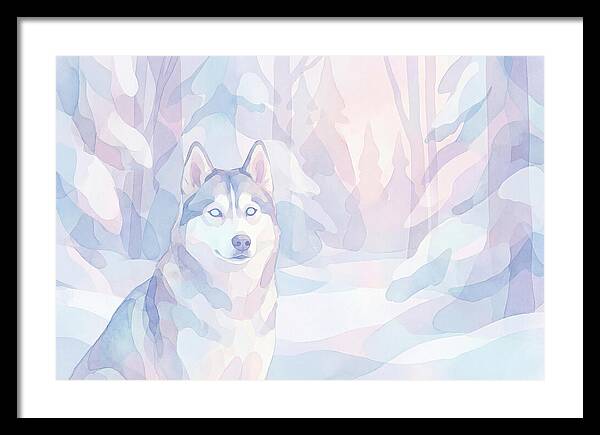 Husky In A Winter Wonderland