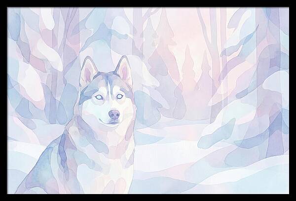 Husky In A Winter Wonderland