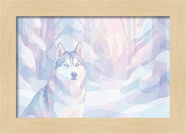 Husky In A Winter Wonderland