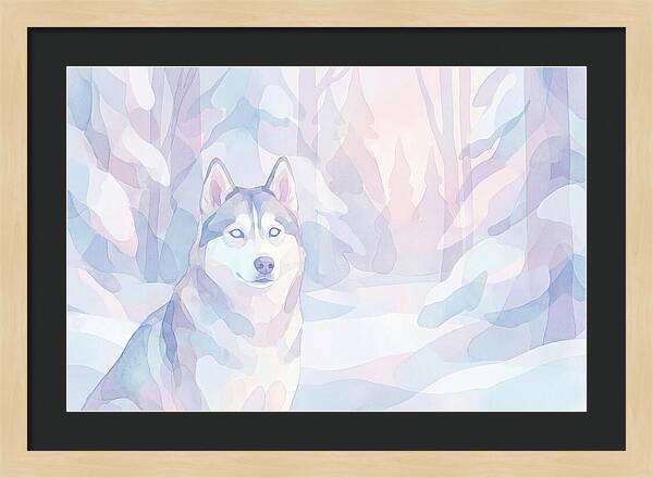 Husky In A Winter Wonderland