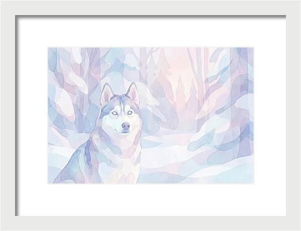Husky In A Winter Wonderland