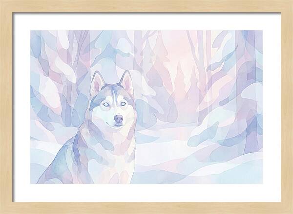 Husky In A Winter Wonderland