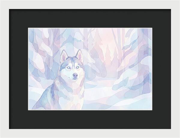 Husky In A Winter Wonderland