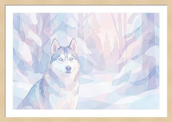 Husky In A Winter Wonderland