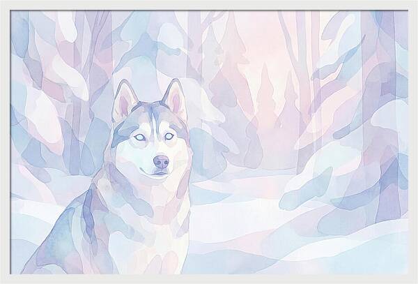 Husky In A Winter Wonderland