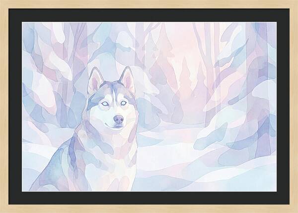 Husky In A Winter Wonderland