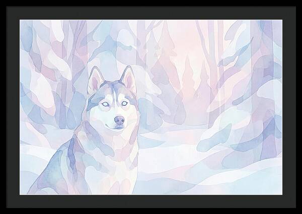 Husky In A Winter Wonderland