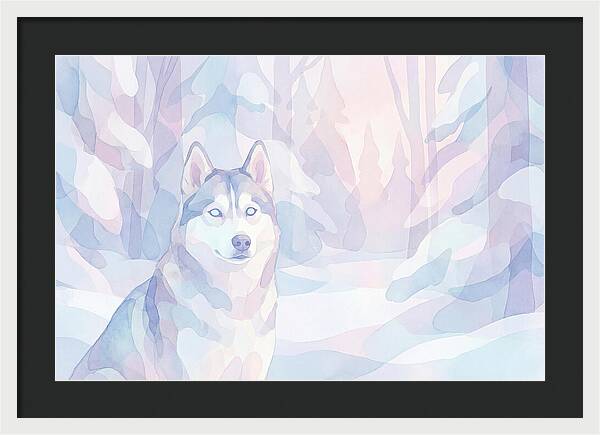 Husky In A Winter Wonderland