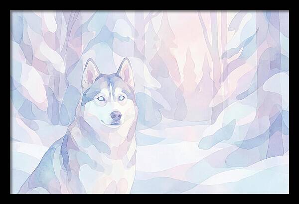 Husky In A Winter Wonderland