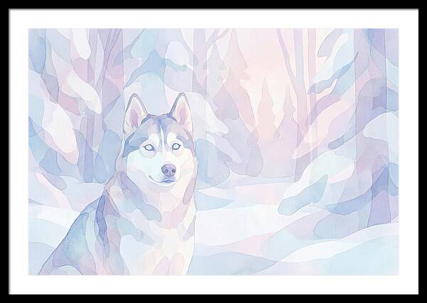 Husky In A Winter Wonderland