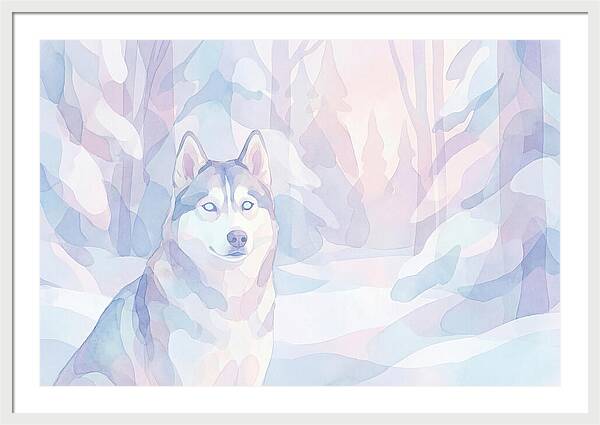 Husky In A Winter Wonderland
