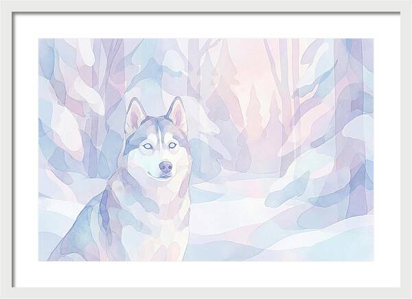 Husky In A Winter Wonderland