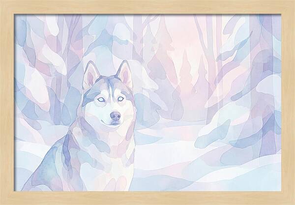 Husky In A Winter Wonderland