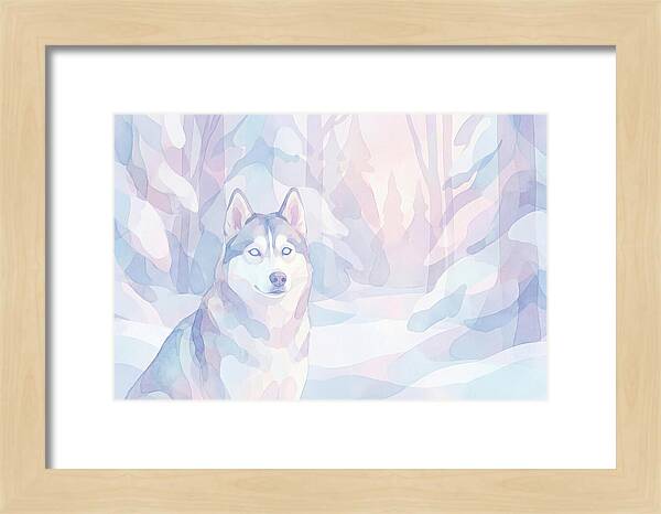 Husky In A Winter Wonderland