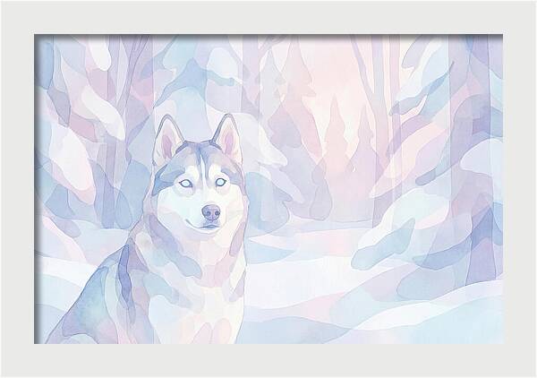Husky In A Winter Wonderland