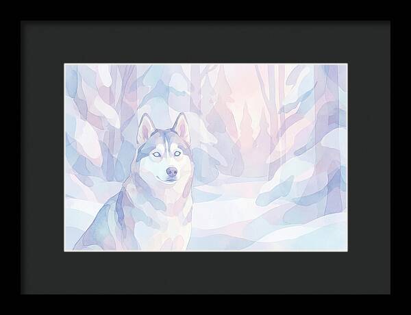 Husky In A Winter Wonderland