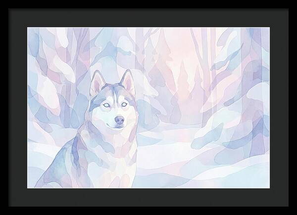 Husky In A Winter Wonderland