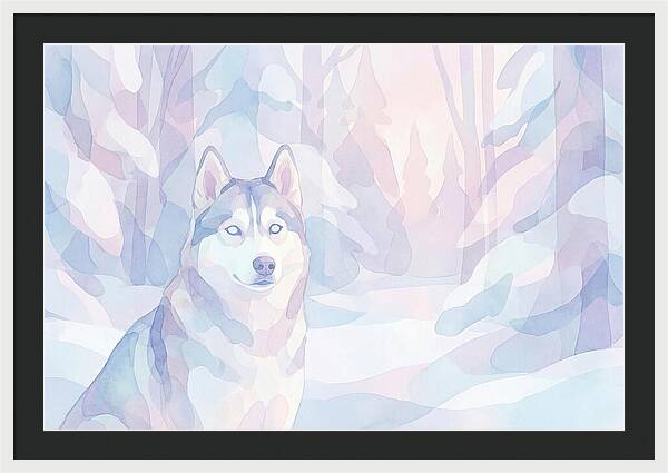 Husky In A Winter Wonderland