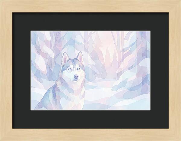 Husky In A Winter Wonderland